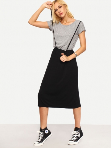 Contrast 2 In 1 Tee Dress